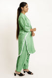 Light Green Jam Cotton 3/4 Sleeves Co-Ord Set