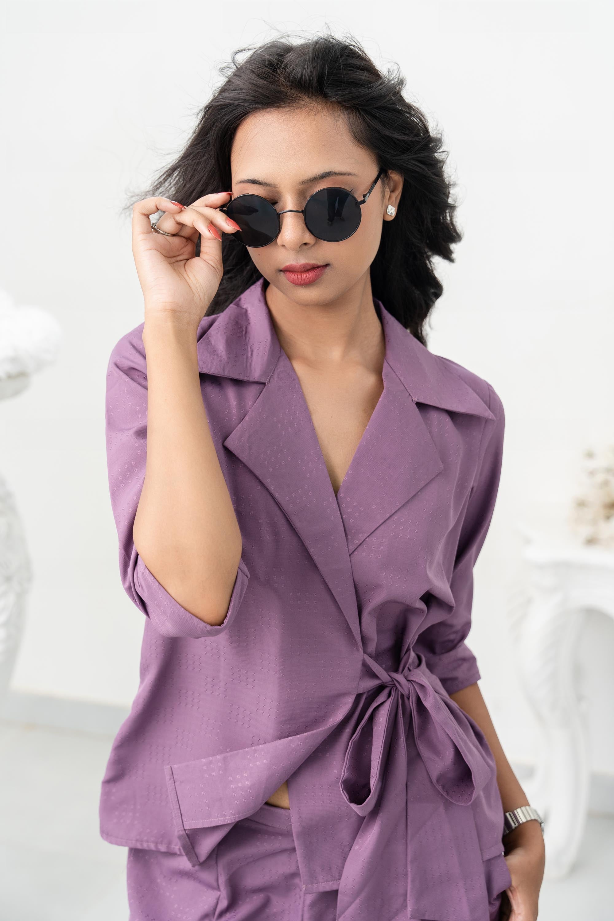 Purple Strom Full Sleeve Co-Ord Set