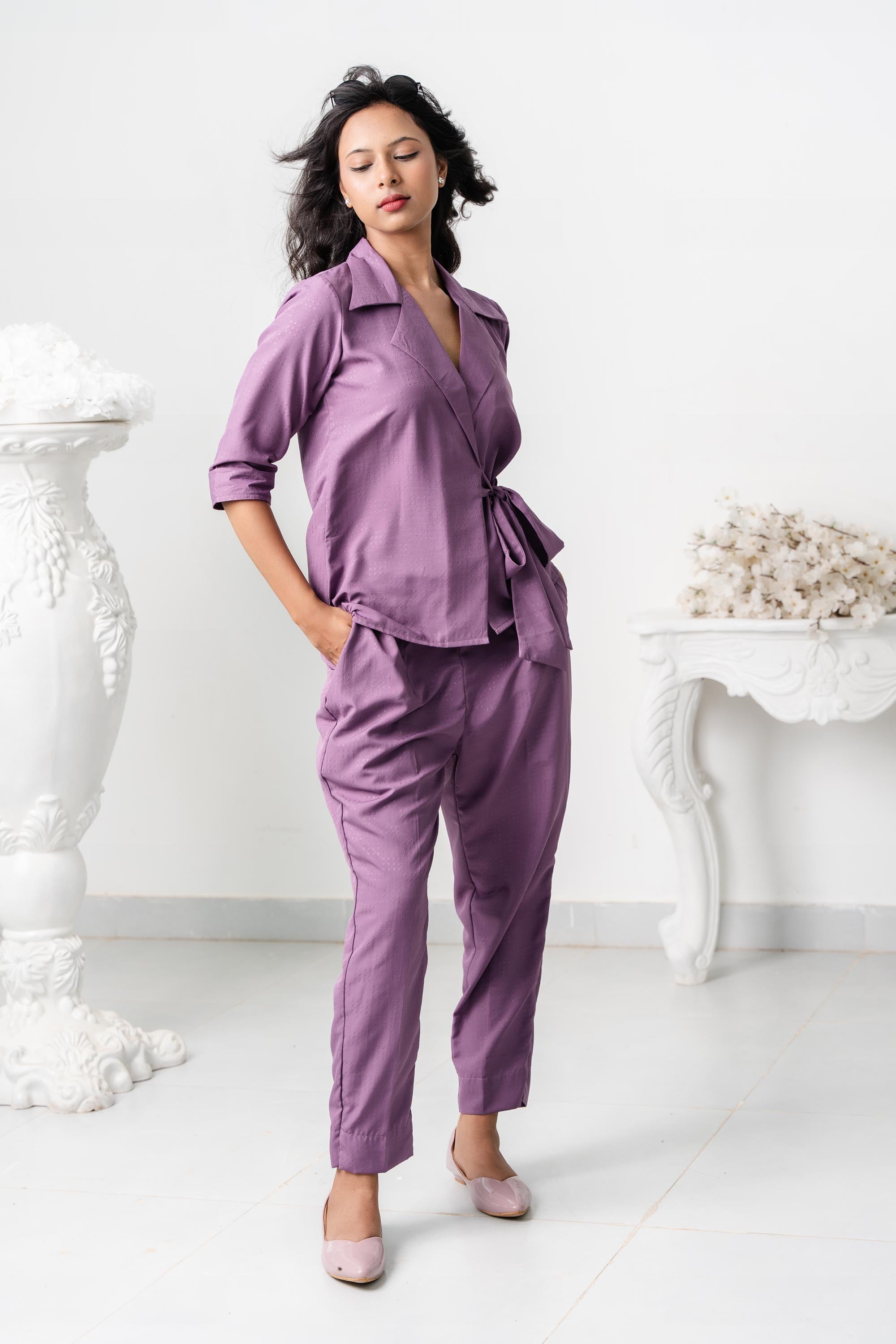 Purple Strom Full Sleeve Co-Ord Set