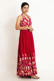 Pink (Rani) Georgette Maxi Dress