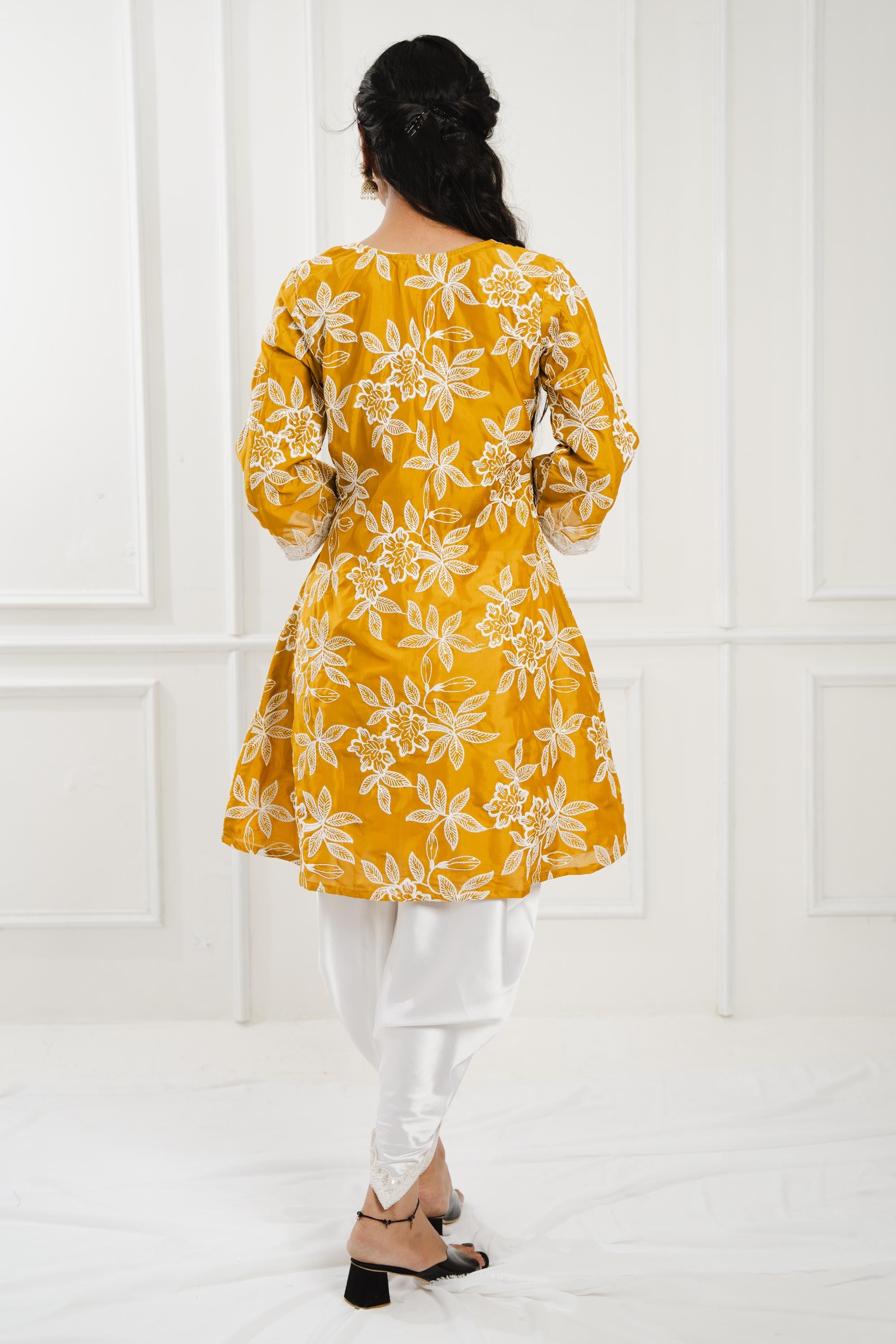 Sunny Elegance Cotton Silk Suit Set