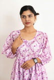 Purple Chikan Cotton Top