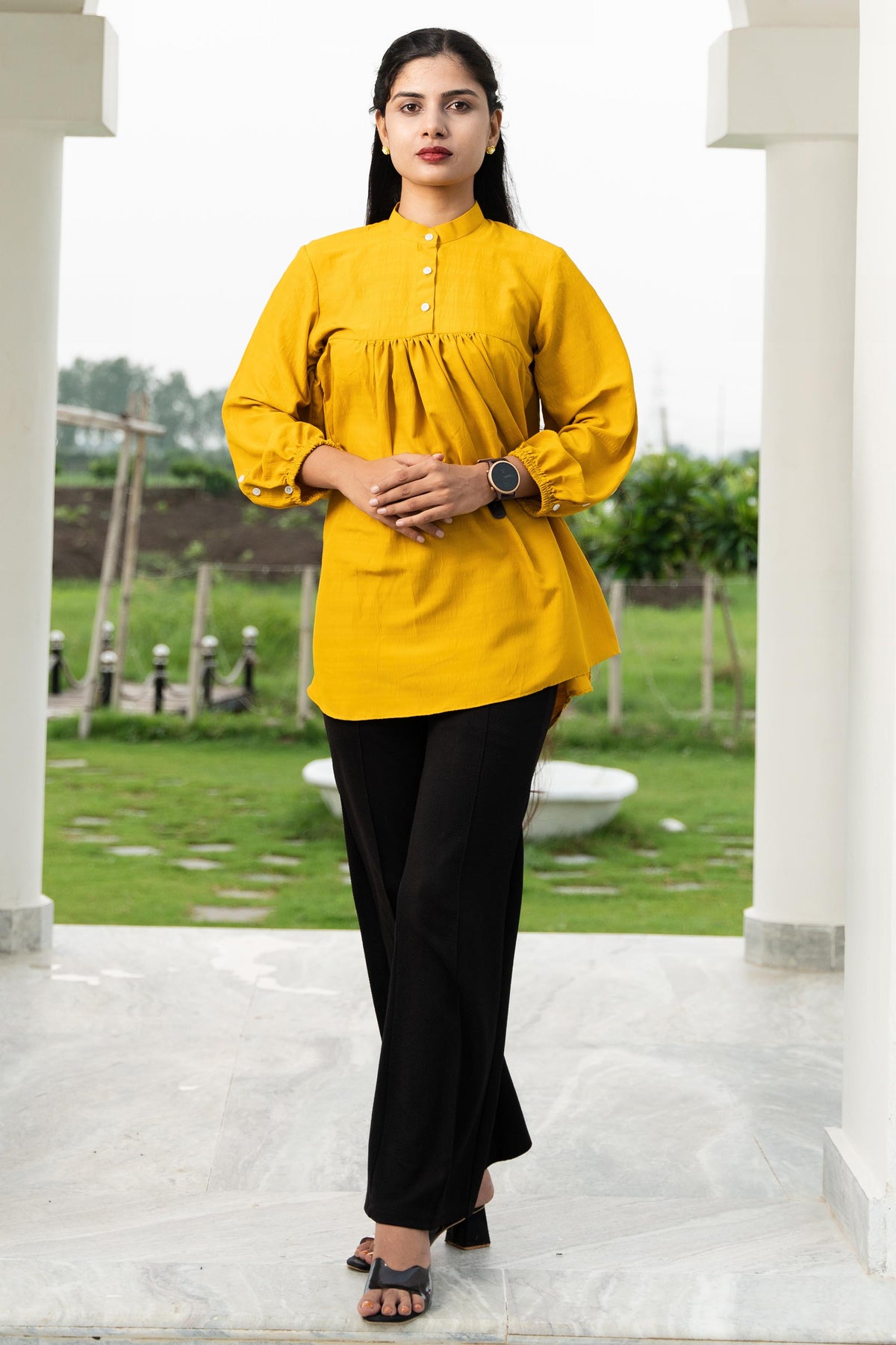 Mustard Cariban Top